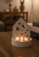 Dekoratif Kalpli Mum Standı Tealight Mumluk Obje