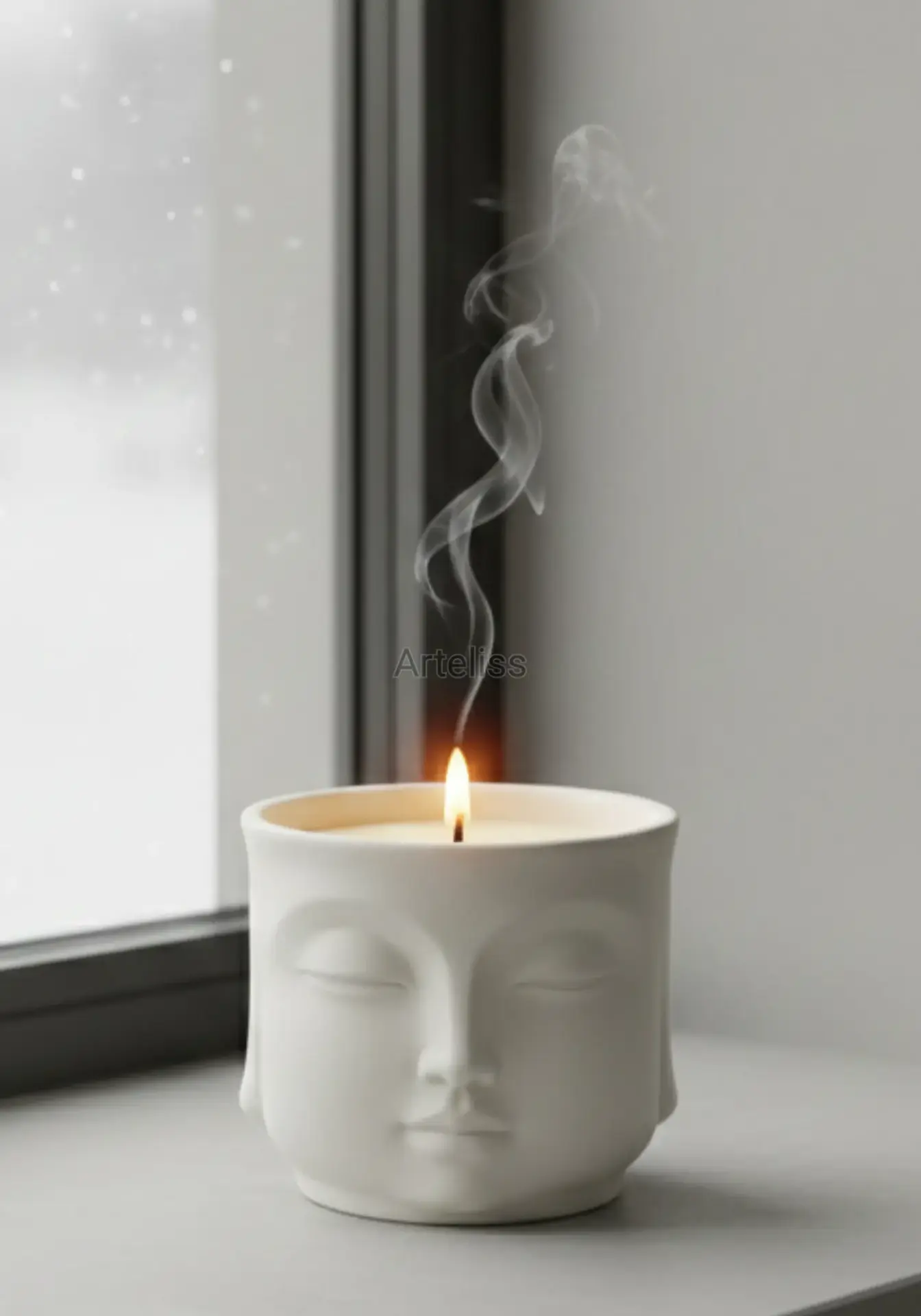 Buddha Figürlü Kokulu Meditasyon Mumu