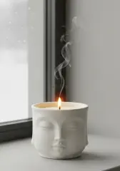 Buddha Figürlü Kokulu Meditasyon Mumu