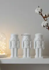 Dekoratif Boyanabilir Beyaz Kurşunasker Biblo