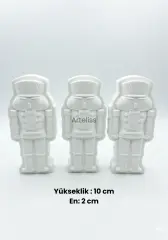 Dekoratif Boyanabilir Beyaz Kurşunasker Biblo