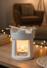 Kale Mum Ev Dekoratif Mumluk Tütsülük Buhurdanlık