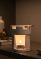 Kale Mum Ev Dekoratif Mumluk Tütsülük Buhurdanlık