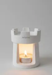 Kale Mum Ev Dekoratif Mumluk Tütsülük Buhurdanlık