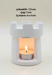 Kale Mum Ev Dekoratif Mumluk Tütsülük Buhurdanlık