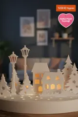 Nordic Winter | Kış Temalı Standlı Işık Evi