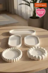 Bubble & Oval | 5 Parça Dekoratif Sunum Tepsisi