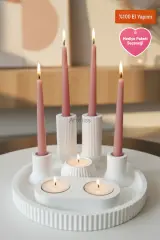 Modern Illumination | 6'lı Dekoratif Mumluk Seti