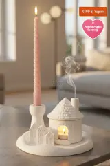 Smoky Cottage | Dekoratif Tütsülük Mumluk Seti