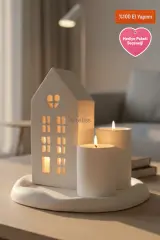 Heart Chalet | Işıkevi ve Dekoratif Mumluk Seti