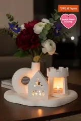 Starry Castle | Dekoratif Obje Seti Mumluk Vazo