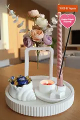 Seashell & Taper | Modern Dekorasyon Seti