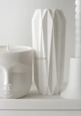 Buddha Figürlü Mum Vazo Şamdan Meditasyon Seti