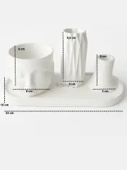 Buddha Figürlü Mum Vazo Şamdan Meditasyon Seti