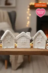 Canvas Village | Üçlü Boyanabilir Kış Dekorasyonu