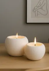 İkili Aromaterapi Kokulu Küre Mum Seti