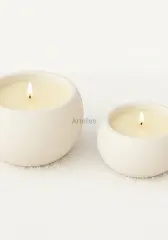 İkili Aromaterapi Kokulu Küre Mum Seti