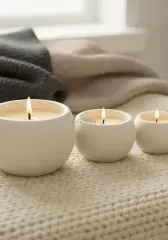 Üçlü Aromaterapi Kokulu Küre Mum Seti