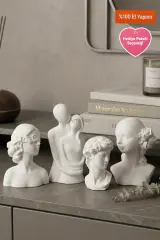 White Era | 4’lü Dekoratif Biblo Seti