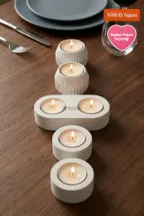 Glow Aura - 5 Parça T-light Dekoratif Mumluk Seti