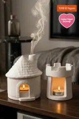 Fable Glow | 2'li Dekoratif Buhurdanlık ve Tütsülük Mumluk