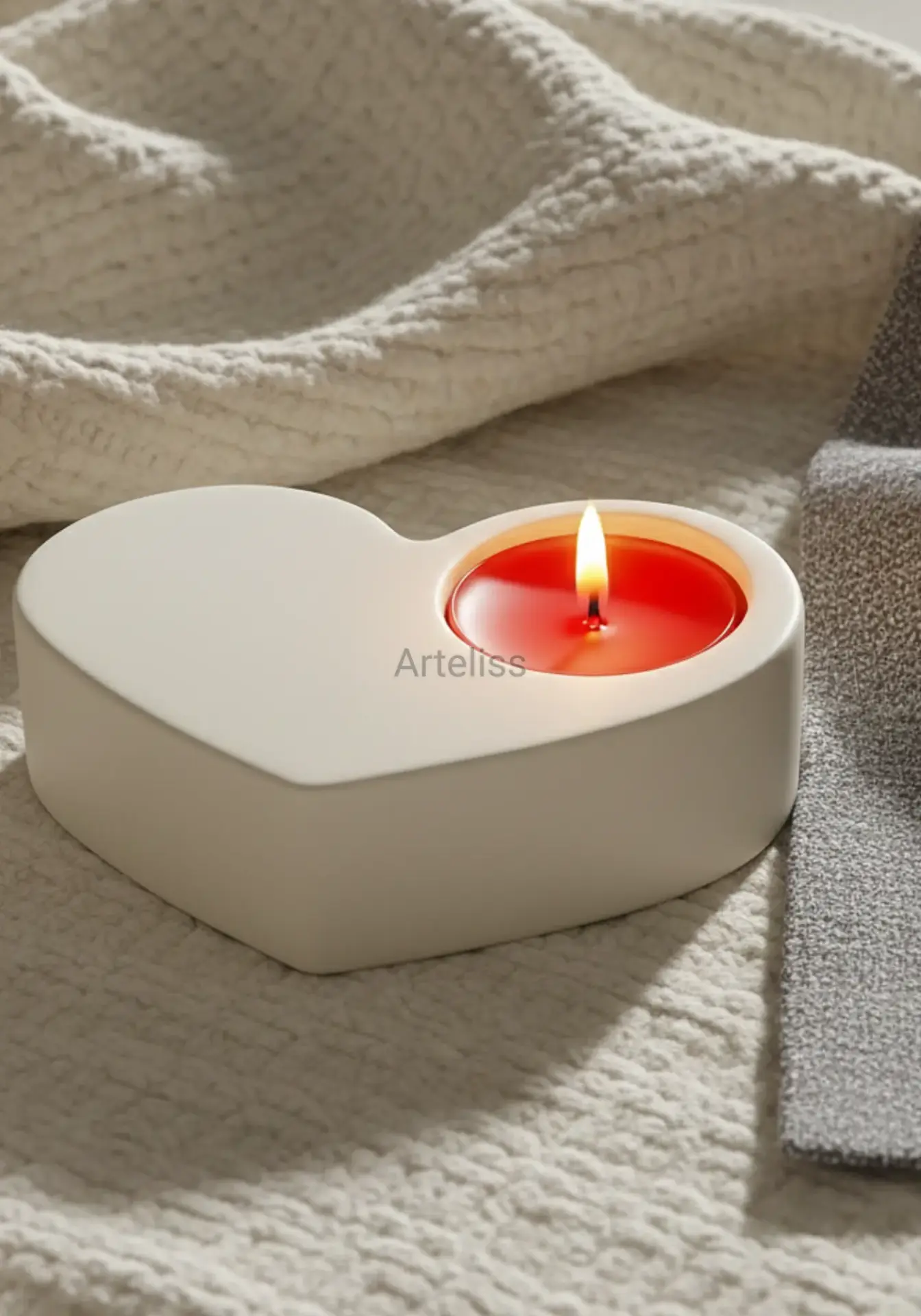 Kalpli Tealight Mumluk Dekoratif Obje