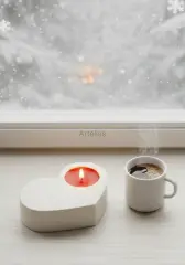 Kalpli Tealight Mumluk Dekoratif Obje