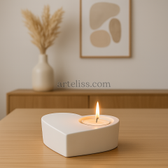 Kalpli Tealight Mumluk Dekoratif Obje