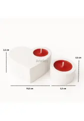 Kalpli ve Mini Tealight Mumluk İkili Set