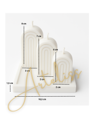 Rainbow Candles |Premium Kokulu Gökkuşağı Mum set