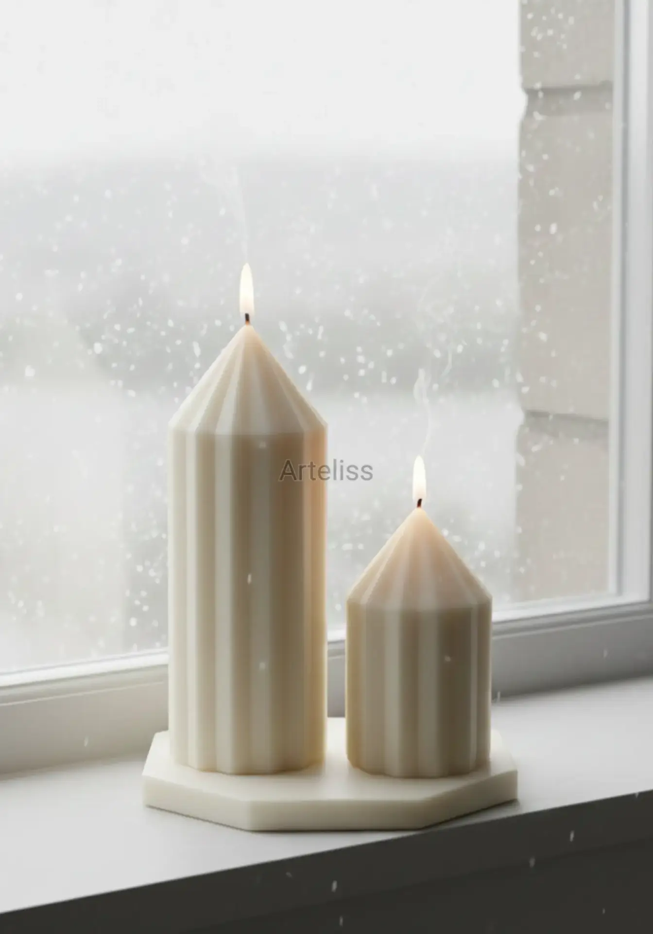 Baton Kule Premium Tepsili Kokulu Mum Seti