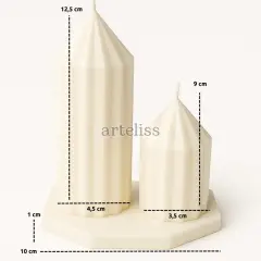 Baton Kule Premium Tepsili Kokulu Mum Seti