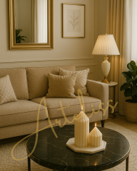 Tower Candles - Kule Mum Seti Premium Kokulu