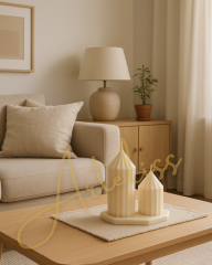 Tower Candles - Kule Mum Seti Premium Kokulu