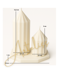 Tower Candles - Kule Mum Seti Premium Kokulu
