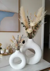 İkili Set Halka Vazo İskandinav Tasarım