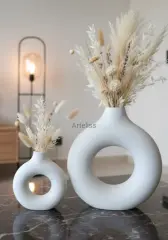 İkili Set Halka Vazo İskandinav Tasarım