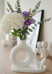 Dekoratif 3'lü Set Nordic Vazo & Düşünen İnsan