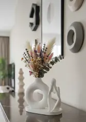 Dekoratif 3'lü Set Nordic Vazo & Düşünen İnsan