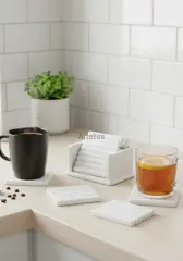 Standlı Bardak Altlığı Seti