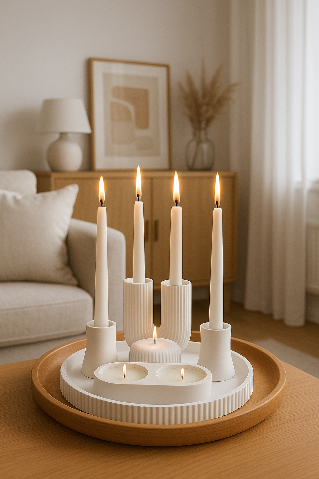 5 Parça Şamdan Seti | Tealight Set