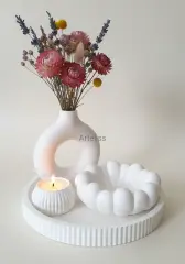 Fonksiyonel Tasarım Dekoratif Sunum Tepsili Set