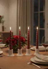 Dekoratif Dörtlü Mini Şamdan Seti