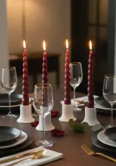 Dekoratif Dörtlü Mini Şamdan Seti