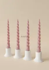 Dekoratif Dörtlü Mini Şamdan Seti