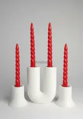 Popüler Üçlü Şamdan Seti