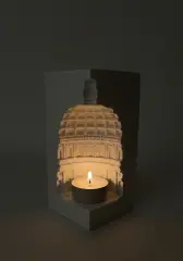 Roma Tapınağı Dekoratif Tealight Işık Kubbesi