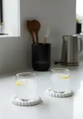 Mini Bubble İkili Yuvarlak Obje Dekoratif Tabak