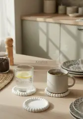 Mini Bubble İkili Yuvarlak Obje Dekoratif Tabak