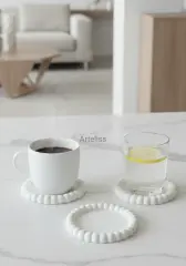 Mini Bubble İkili Yuvarlak Obje Dekoratif Tabak